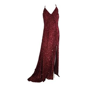 Ryanth Dress NWT Womens18 Red Sequin Glam Party Stage Elegant Cocktail Party